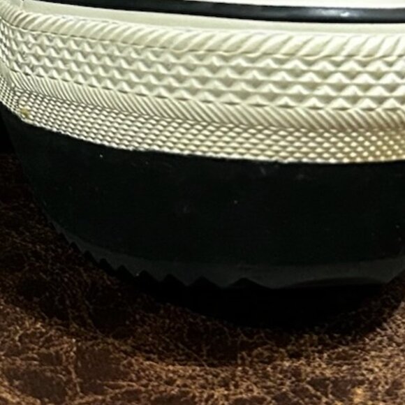 New Rock And Candy 4" High Wedge Lace up Sneakers  Black & White Y2K - Picture 9 of 12